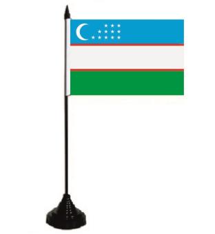 Tischflagge Usbekistan 10 x 15 cm 
