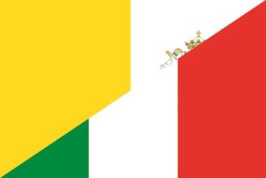 Flagge Vatikan - Italien 