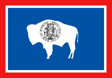 Miniflag Wyoming 10 x 15 cm 