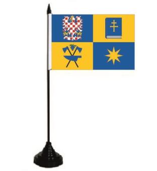 Tischflagge Zlin Region 10 x 15 cm 