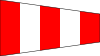 Signalflagge Antwortwimpel 100 x 30 x 9 cm 