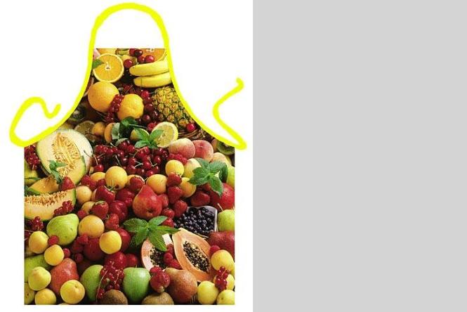 Schürze Früchte 56 x 73 cm 
