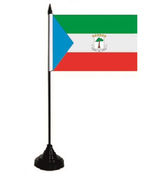 Tischflagge Äquatorial Guinea 10 x 15 cm 