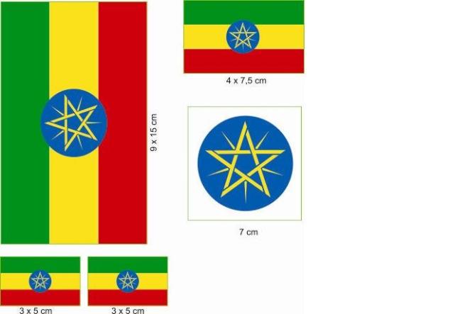 Aufkleberbogen Äthiopien 