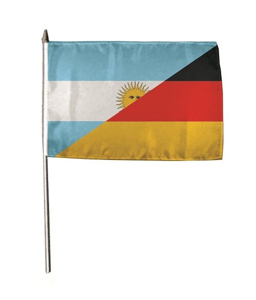 Stockflagge Argentinien-Deutschland 30 x 45 cm 
