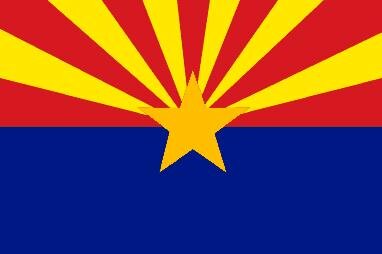 Miniflag Arizona 10 x 15 cm 