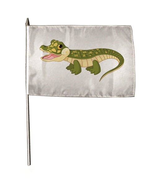Stockflagge Baby Krokodil 30 x 45 cm 