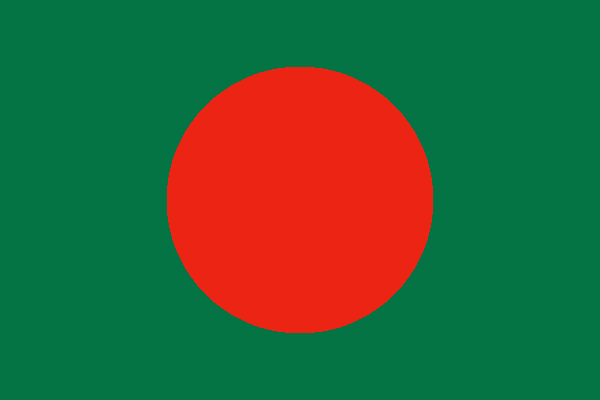 Miniflag Bangladesh 10 x 15 cm 