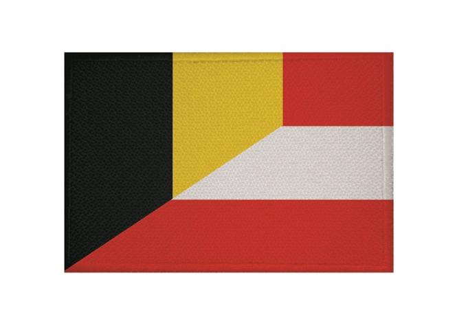 Aufnäher Belgien-Österreich  Patch  9 x 6  cm 