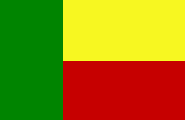 Miniflag Benin 10 x 15 cm 