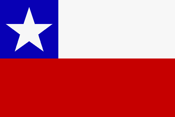 Miniflag Chile 10 x 15 cm 