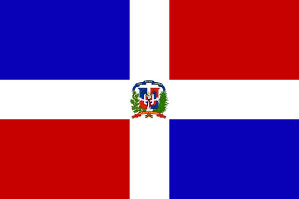 Miniflag Dominikanische Republik 10 x 15 cm 