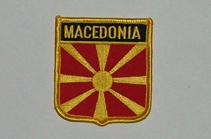 Wappenaufnäher Macedonia Mazedonien 