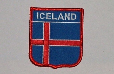 Wappenaufnäher Iceland Island 