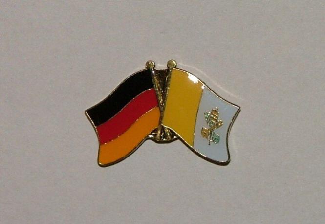 Freundschaftspin Deutschland - Vatikan 25 x 15 mm 