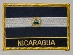 Aufnäher Nicaragua mit Schrift 