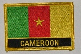 Aufnäher Kamerun mit Schrift 