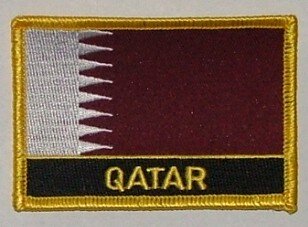 Aufnäher Katar mit Schrift 