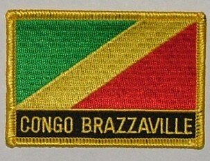 Aufnäher Kongo Brazzaville mit Schrift 
