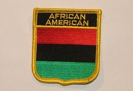 Wappenaufnäher African American Afro Americaner 