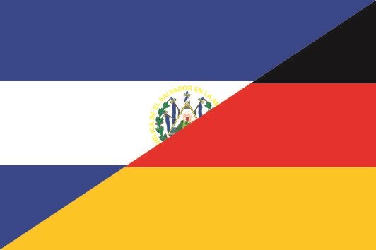 Aufkleber El Salvador-Deutschland 