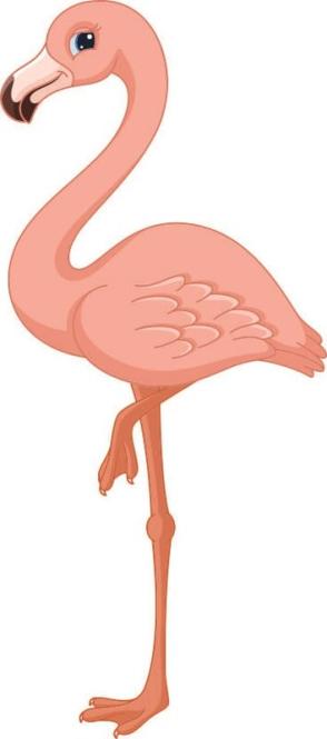 Aufkleber Flamingo 