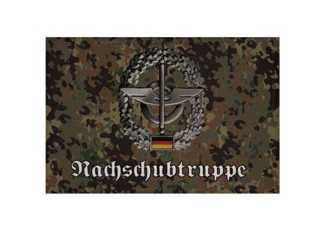 Aufnäher Flecktarn Bundeswehr Nachschubtruppe Patch 9x 6   cm 