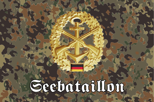 Aufkleber Flecktarn Bundeswehr Seebataillon 