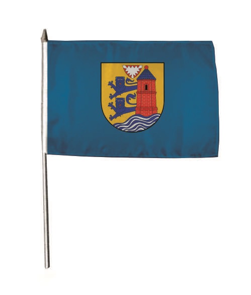 Stockflagge Flensburg 30 x 45 cm 
