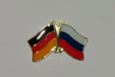 Freundschaftspin Deutschland - Russland 25 x 15 mm 