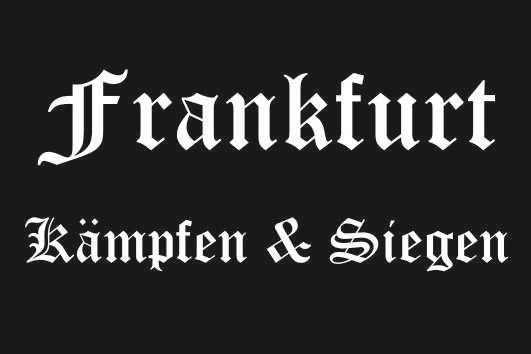 Aufkleber Frankfurt Kämpfen und Siegen 