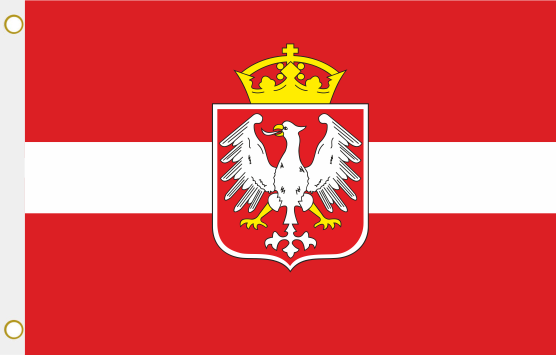 Fahne Gniezno Gnesen (Polen) 90 x 150 cm 