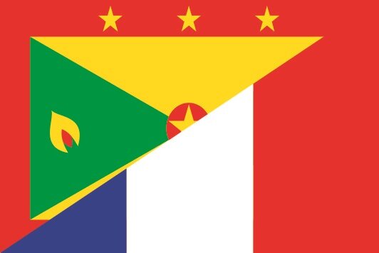 Aufkleber Grenada-Frankreich 