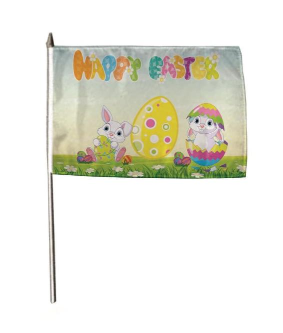 Stockflagge Happy Easter 30 x 45 cm 