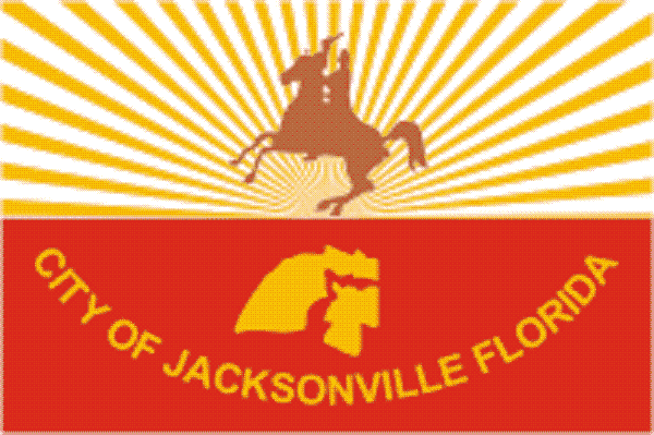 Flagge Jacksonville City 