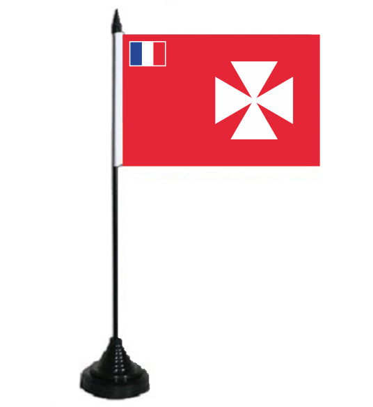 Tischflagge Königreich Uvea (Wallis & Futuna) 10x15 cm 