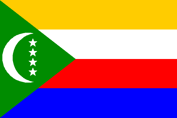 Miniflag Komoren 10 x 15 cm 