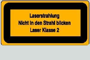 Laser Klasse 2 10,5 x 5,2 cm 