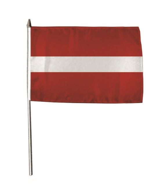 Stockflagge Lettland 30 x 45 cm 
