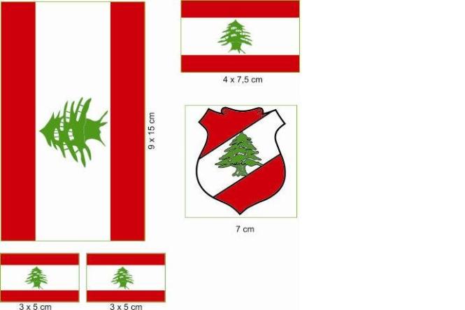 Aufkleberbogen Libanon 