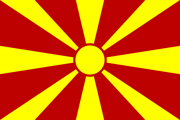 Miniflag Mazedonien 10 x 15 cm 