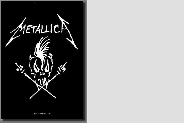 Posterflagge Metallica I 105 x 75 cm 