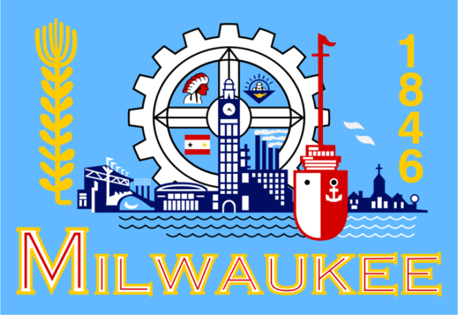 Fahne Milwaukee 90 x 150 cm 