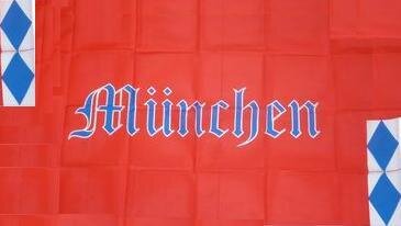 Fahne München Schrift 90 x 150 cm 
