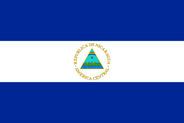Fahne Nicaragua 30 x 45 cm 