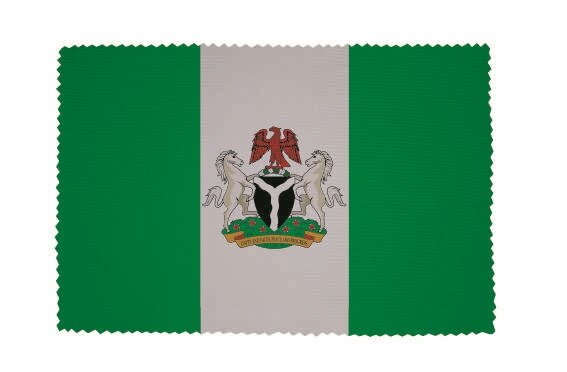 Glasreinigungstuch Nigeria mit Wappen 