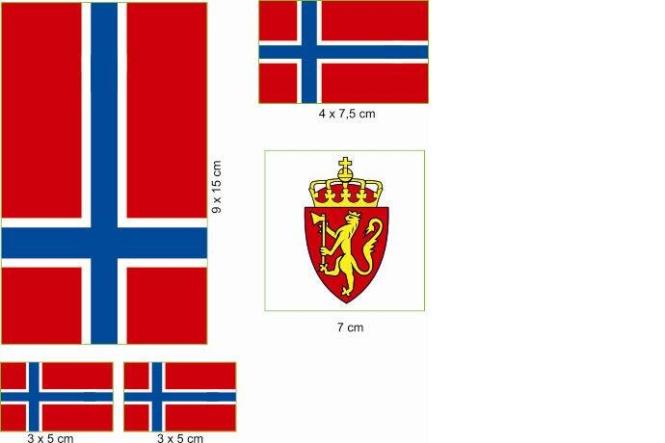 Aufkleberbogen Norwegen 