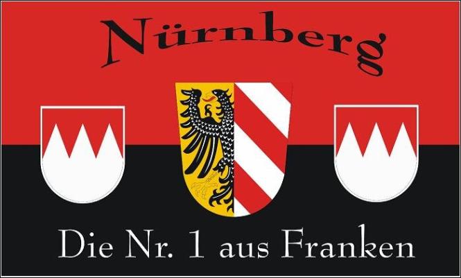 Fahne Nürnberg - Die Nr. 1 aus Franken 90 x 150 cm 
