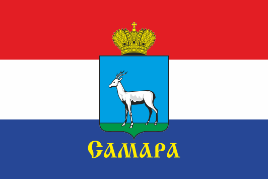Flagge Samara Stadt (Russland) 