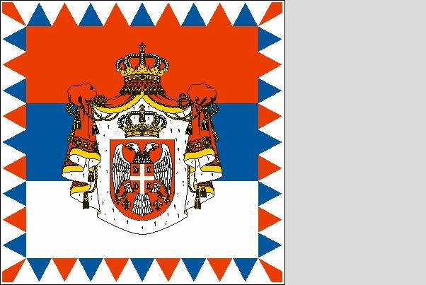 Fahne Serbien Präsidenten Standarte 150 x 150 cm 
